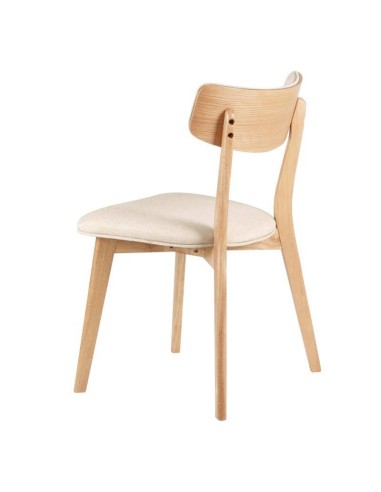 Silla nórdica ANAIS roble, tela