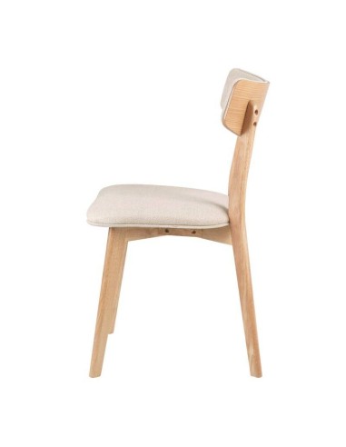 Silla nórdica ANAIS roble, tela