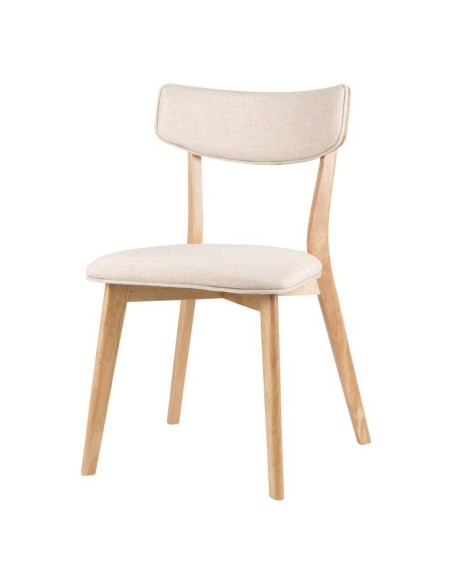 Cadeira nórdica ANAIS carvalho, tela