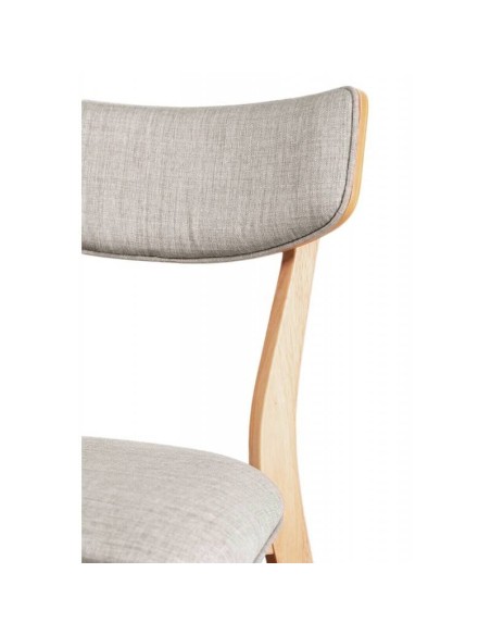 Silla nórdica ANAIS roble, tela