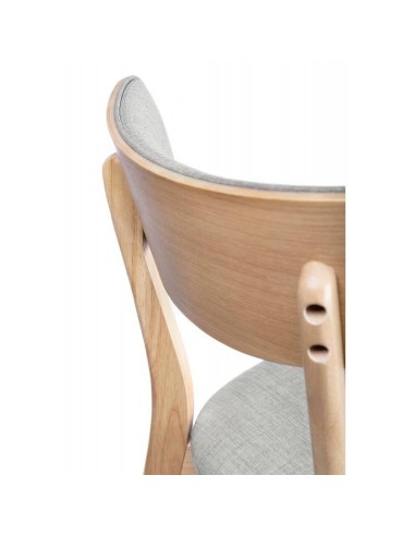 Silla nórdica ANAIS roble, tela