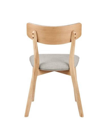 Silla nórdica ANAIS roble, tela