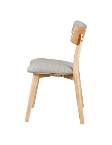 Silla nórdica ANAIS roble, tela