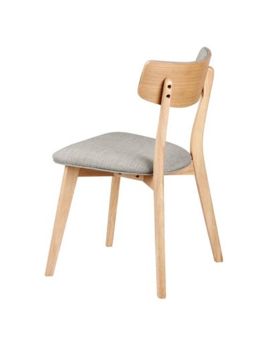 Cadeira nórdica ANAIS carvalho, tela