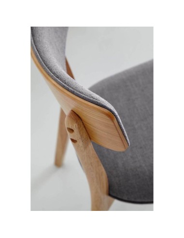 Cadeira nórdica ANAIS carvalho, tela