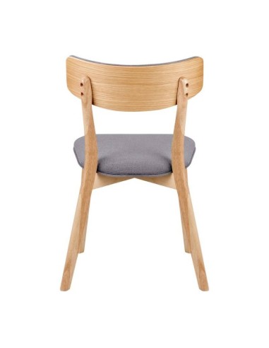 Silla nórdica ANAIS roble, tela