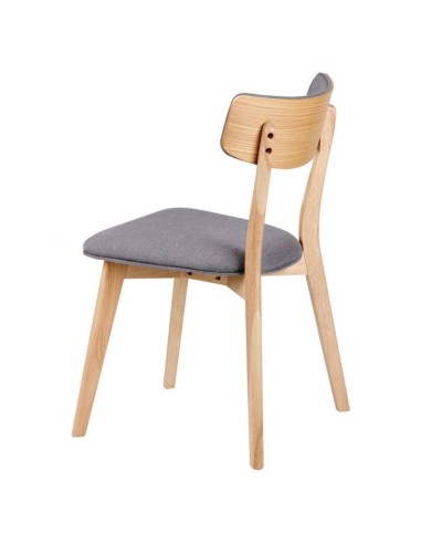 Silla nórdica ANAIS roble, tela