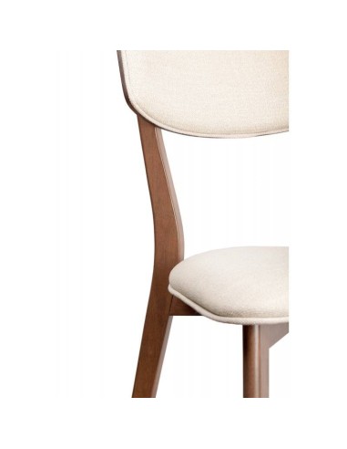 Silla nórdica ANAIS Nogal, tela