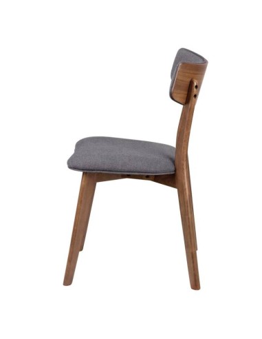 Silla nórdica ANAIS Nogal, tela