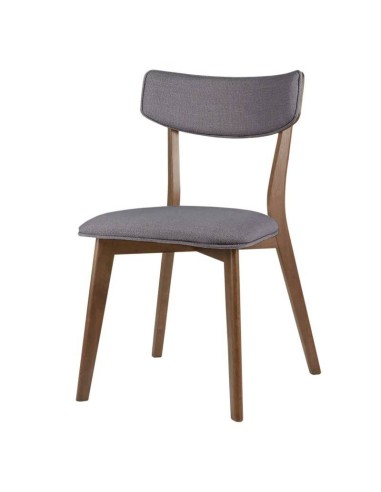 Silla nórdica ANAIS Nogal, tela