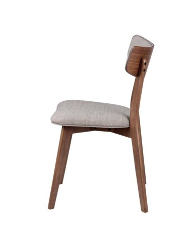 Silla nórdica ANAIS Nogal, tela