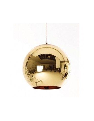 Lámpara de techo de diseño Cope Sade-25 cm, cristal metalizado