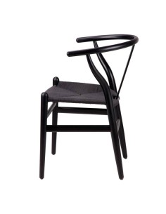 Silla WISH negro, inspirada en H. Wegner 2
