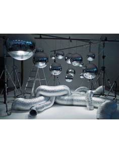 Lámpara de techo de diseño Mirror 40 cm, cristal metalizado 2