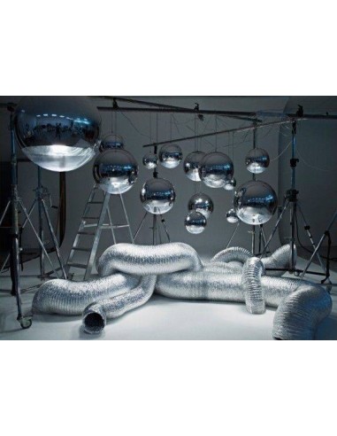 Lâmpada de teto de design Mirror 40 cm, vidro metalizado