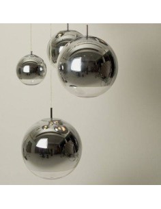 Lâmpada de teto de design Mirror 40 cm, vidro metalizado