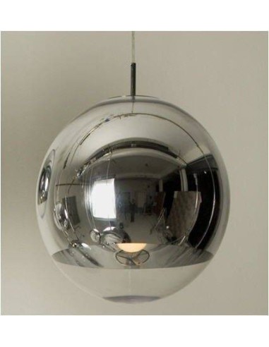 Lámpara de techo de diseño Mirror 25 cm, cristal metalizado cromado