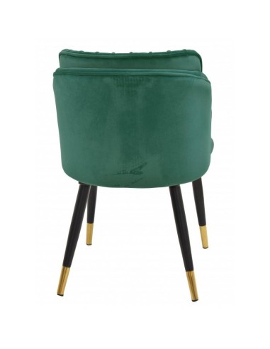 Silla mid century Grecia, metal, tapizado velvet