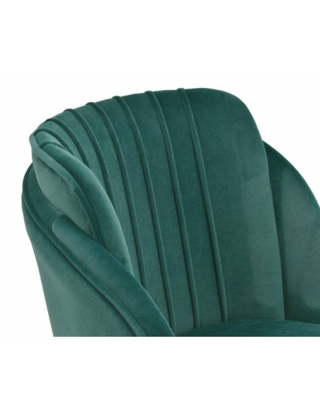 Cadeira mid century Grécia, metal, tecido velvet