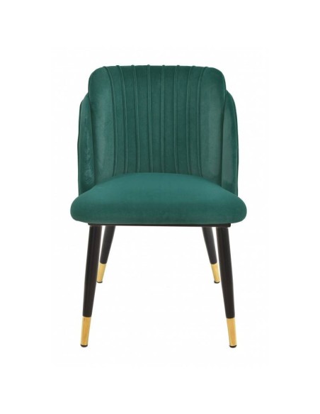 Cadeira mid century Grécia, metal, tecido velvet