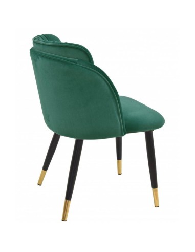 Silla mid century Grecia, metal, tapizado velvet