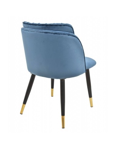 Cadeira mid century Grécia, metal, tecido velvet