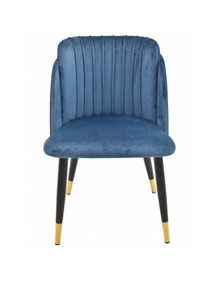 Silla mid century Grecia, metal, tapizado velvet