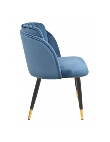 Silla mid century Grecia, metal, tapizado velvet