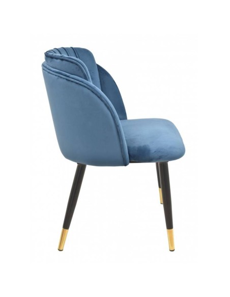 Cadeira mid century Grécia, metal, tecido velvet