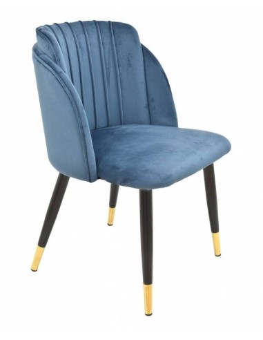 Silla mid century Grecia, metal, tapizado velvet