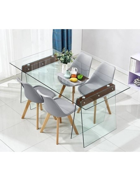 Mesa SELENA 200x90, madeira, vidro moderado Mesa SELENA 200x90, madeira, vidro moderado