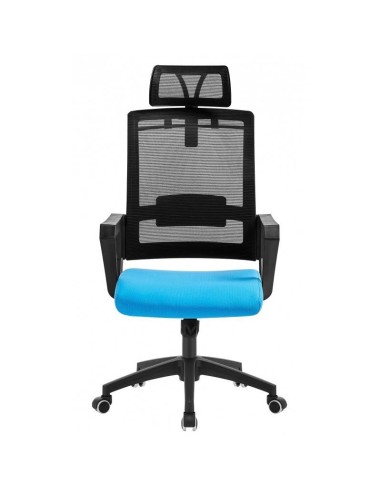 Sillón de oficina ON, negro, malla y tejido .