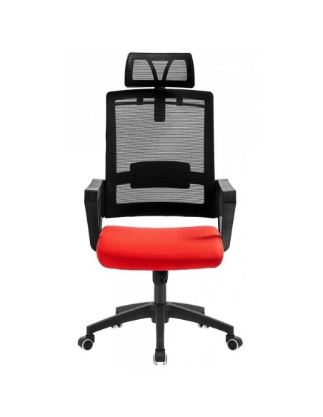 Sillón de oficina ON, negro, malla y tejido .