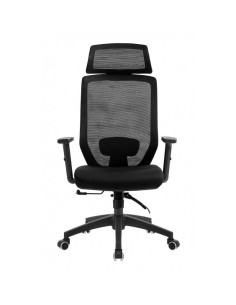 Sillón de oficina CLAYTON, negro, malla y tejido. 2