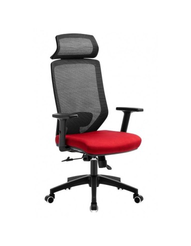 Sillón de oficina CLAYTON, negro, malla y tejido.