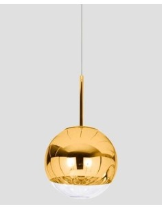 Lámpara Techo Diseño Mirror 25, Cristal Metalizado dorado