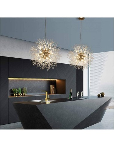 Lâmpada FENIX, pingente, metal, vidro.