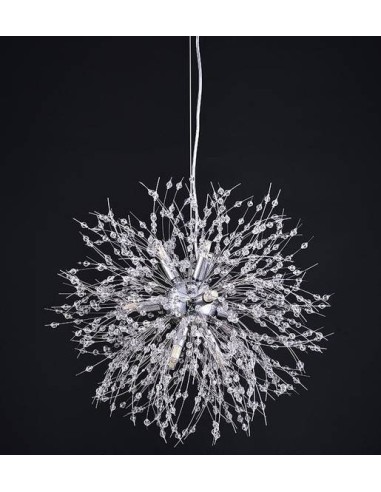 Lâmpada esférica FENIX 50, pingente, metal, vidro.