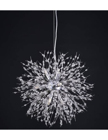 Lámpara esférica FENIX 50, colgante, metal, cristal. Lámpara esférica FENIX 50, colgante, metal, cristal.