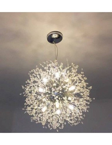 Lâmpada esférica FENIX 50, pingente, metal, vidro.