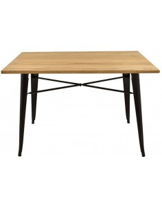 MESA TOLIX 120X80, PAUCHARD, madera, acero negro 2