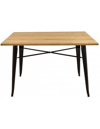 MESA TOLIX 120X80, PAUCHARD, madeira, aço preto