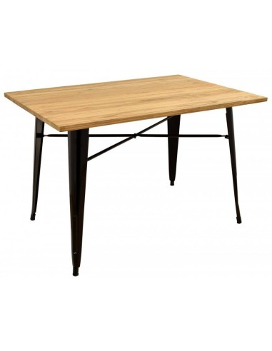 MESA TOLIX 120X80, PAUCHARD, madeira, aço preto