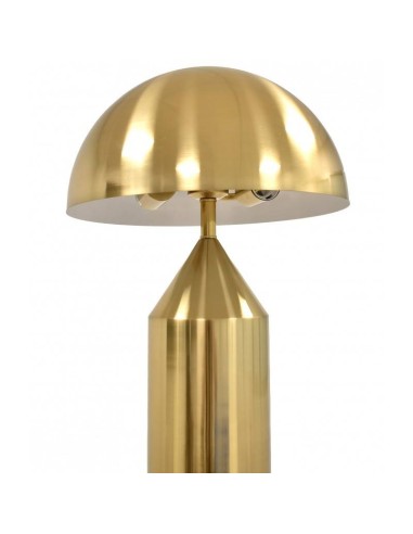 Abajur de pé de COGUMELO, metal, ouro.