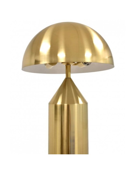 Abajur de pé de COGUMELO, metal, ouro.