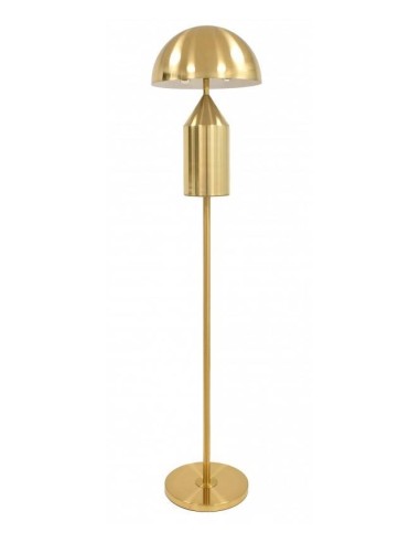 Abajur de pé de COGUMELO, metal, ouro.