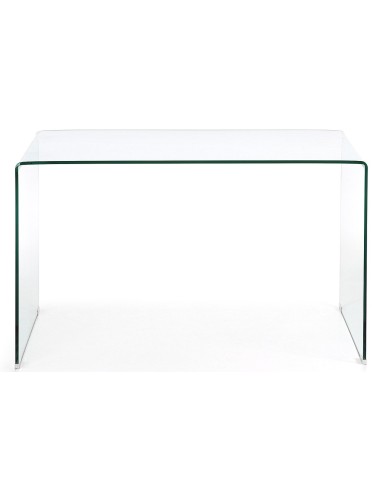  Mesa de escritório de design minimalista BURANO 125x70 Vidro Transparente