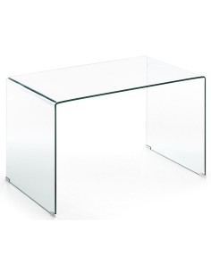 Mesa Escritorio de diseño minimalista BURANO 125x70 Cristal Transparente
