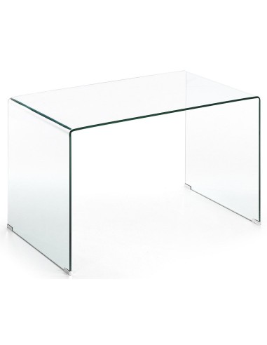  Mesa Escritorio de diseño minimalista BURANO 125x70 Cristal Transparente