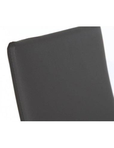 Cadeira de jantar moderna fashion Vika, estrutura cromado,assento e encosto similpiel